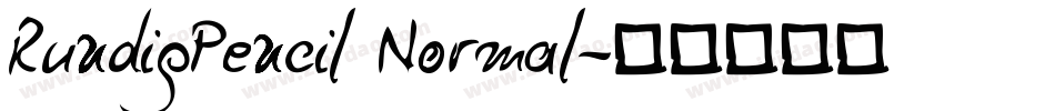 RundigPencil Normal字体转换